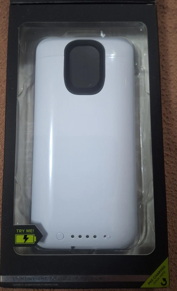 Genuine Mophie Juice Pack  3000mAh Samsung Galaxy S5 Battery Case White Preowned - Image 3 of 4