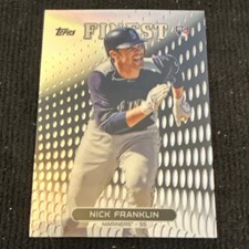 Topps Finest 2013 Nick Franklin Rookie Refractor #93 Seattle Mariners MLB Card. rookie card picture