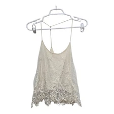 Pins and Needles Lace Mesh Embroidered Cami Top XS