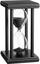 Hourglass Sand Timer 30/60 Minutes - Black Sa...
