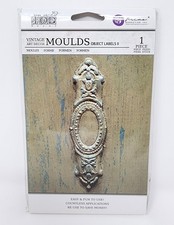 Iron Orchid Designs IOD Moulds Object Labels II Vintage Clay Resin Mold Prima