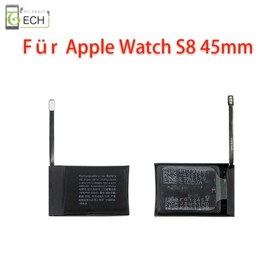 Ersatz Akku für Apple Watch 8 45mm Serie 8 A2815 308mAh Accu Batterie Battery