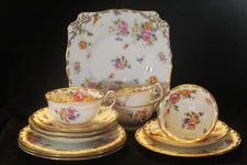 VINTAGE CHELSEA TEA SERVICE- 13 PCS