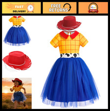 Girls Princess Costume Dress - Cosplay Halloween Outfit with Accessories for Par