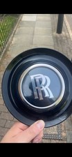  1 Black Badge Rolls Royce OEM Cullinan Floating Wheel Center Cap Spinning