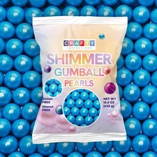 Shimmer Gumballs for Gumball Machine Pearl Assorted Candy - Fruit Flavored Gu...