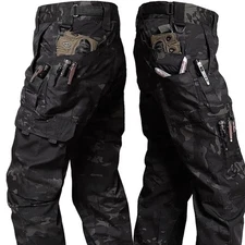 Tactical Pants Men Waterproof Combat Trousers Outdoor Multi Pocket Cargo Wear