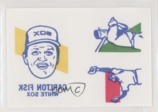 1986 Topps Tattoos Carlton Fisk HOF 0h1