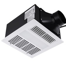 Uimoso 110 CFM Bathroom Exhaust Fan 1.5sones 1500W Heating Low Noise with Light