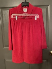 Vintage Leslie Fay Red With Gold Detail Size 8P Blazer And Skirt Set