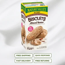 Nature Valley Biscuit Sandwich with Almond Butter 30 ct Free Shipping