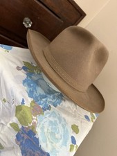 Vintage Portis Tissue Weight Whippet Style Fedora Hat Size 7