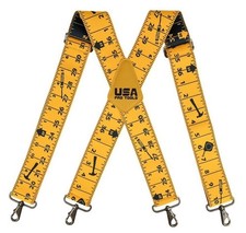 USA PRO TOOL WORK SUSPENDER RULE CRSST18 DURABLE SNAP HOOKS 2" WEBBING  ELASTIC