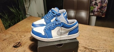 Nike Air Jordan 1 Low Sneaker True Blue / Cement Grey White