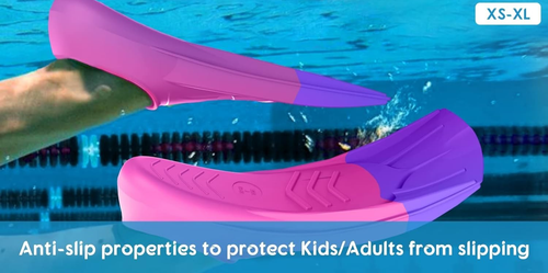 New! Gintenco Kid's Swim Training Fins for Lap Swimming - Small 33-35 FREE SHIP! - Picture 2 of 2