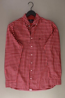   Basefield Karohemd Modern Hemd für Herren Gr. 50, M kariert Langarm rot  