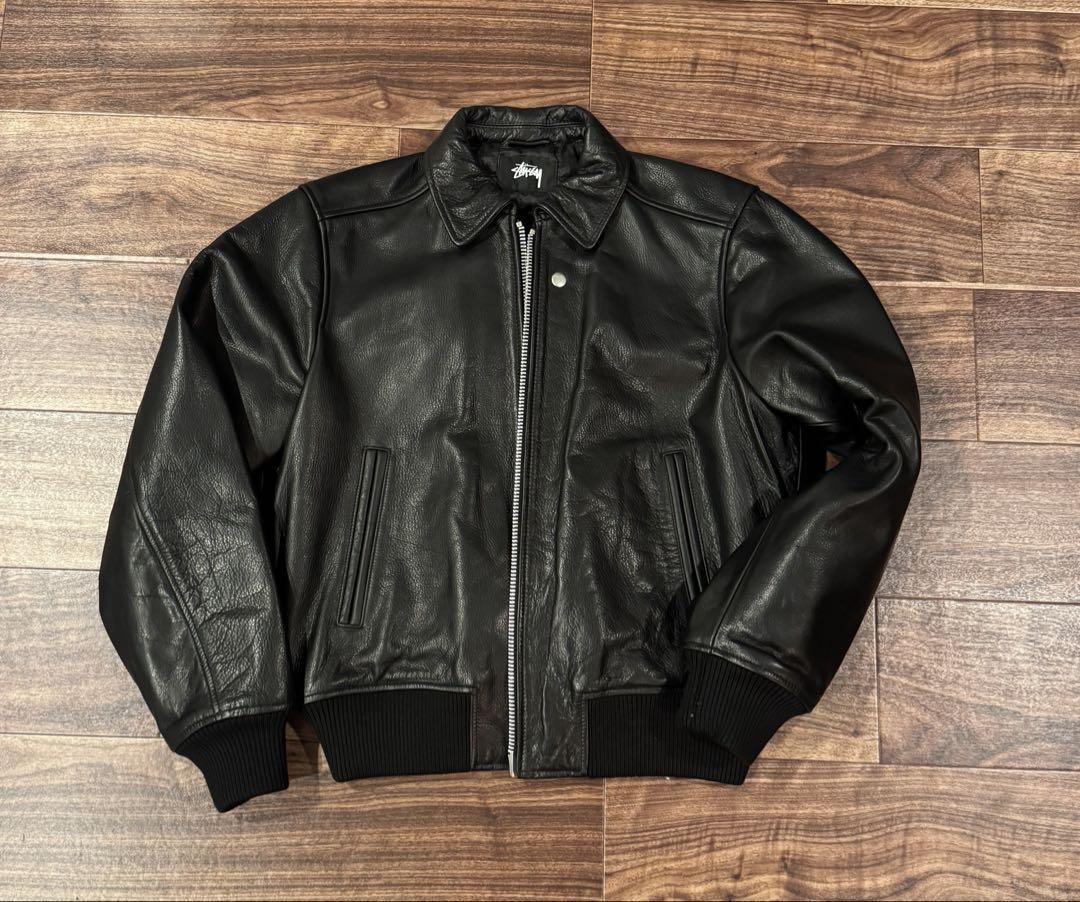 Under Price Stussy Leather Flight Jacket S Size | eBay Under Price Stussy Leather Flight Jacket S Size | eBay