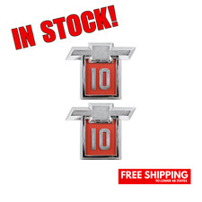 1964 Bowtie 10 Chevrolet Chevy C10 Pickup Truck Red Bowtie Fender Side Emblem 1964 Bowtie 10 Chevrolet Chevy C10 Pickup Truck Red Bowtie Fender Side Emblem
