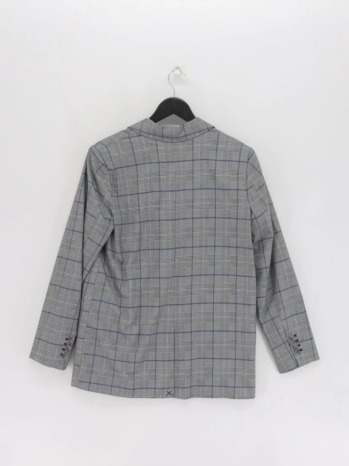 La Redoute Women's Blazer UK 12 Grey Polyester with Elastane, Viscose Overcoat — 第 2/4 张图片