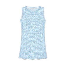 Blue Script Psalm 91 Pattern Dress | All-Over Print