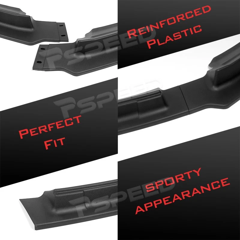 For 15-17 Ford F-150 F150 Truck Black Front Bumper Lip Body Kit Splitter Spoiler - Image 4 of 4