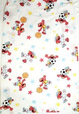 Vintage Carters Elmo Crib Sheets Fitted  Flat Soccer Sports Toddler USA