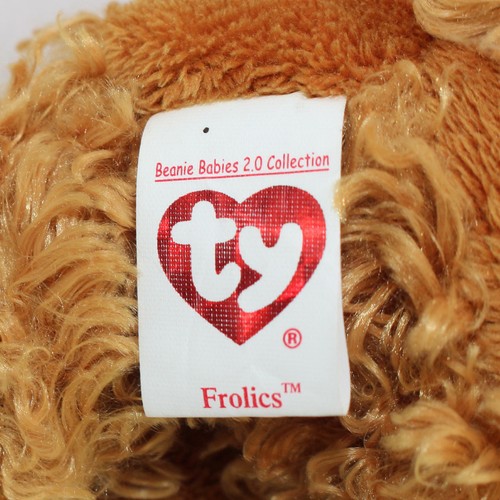 Frolics Brown Curly Dog 2008 TY Beanie Babies 2.0 - Picture 8 of 9