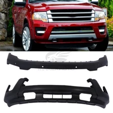 For 2015 2016 2017 Ford Expedition New Front Upper & Lower Bumper Cover Primed