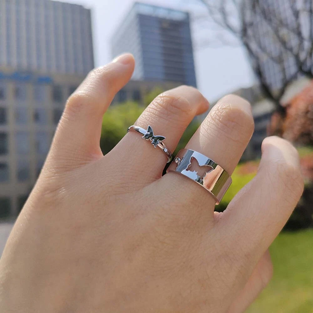 His and Hers Matching Skull Couple Rings Simulated Diamond Gothic Jewelry  Silver | eBay