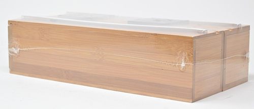 Seville Classics Bamboo Food Wrap Dispenser 2-piece Set - Picture 2 of 9