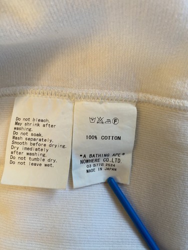 Rare A Bathing Ape Bape Swarovski Crystal Ape Shall Never Kill Ape XL White OG - Picture 16 of 19