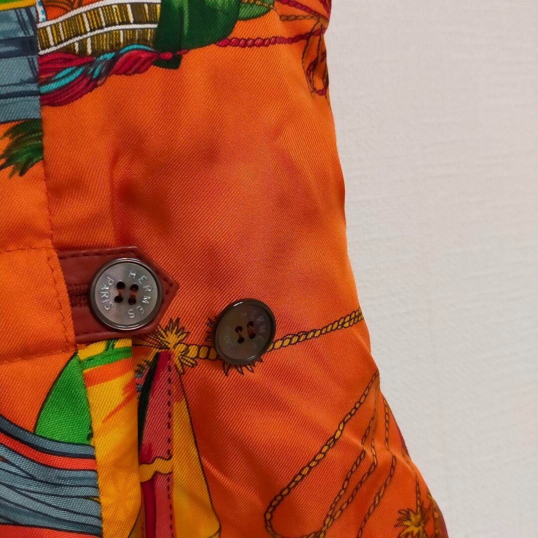 HERMES Lamb Leather Silk Vintage Vest Gilet Size 40 Used | eBay
