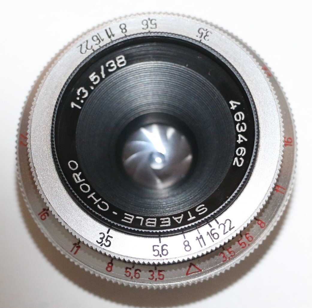 Paxette Ⅱ  Staeble-Choro 38mm F3.5 Braun Staeble Choro 38mm F3.5 Lens For Paxette II & Super