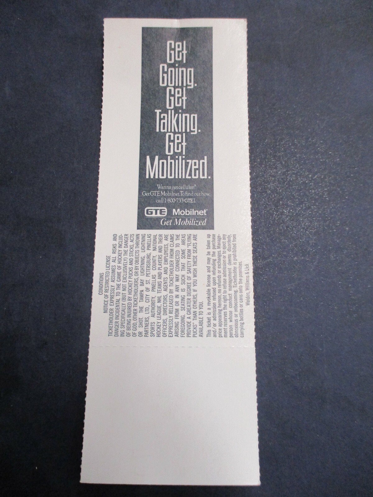 19931994 Season ThunderDome Tampa Bay Lightning vs. N.Y. Islanders Game 20 eBay