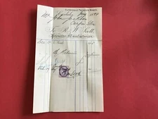 R & W Scott Preserve Manufacturers 1894 Carluke   receipt R33556
