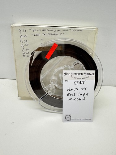 News 74 KCBS 4 Track Reel to Reel Tape SF CA untested Commercial Advertising 80s - Imagen 6 de 7
