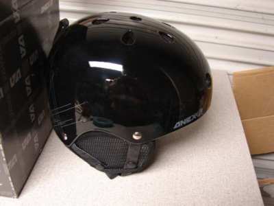 anex snowboard helmet Capix Anex snow helmet scratch JR size O/S Black gloss new in box