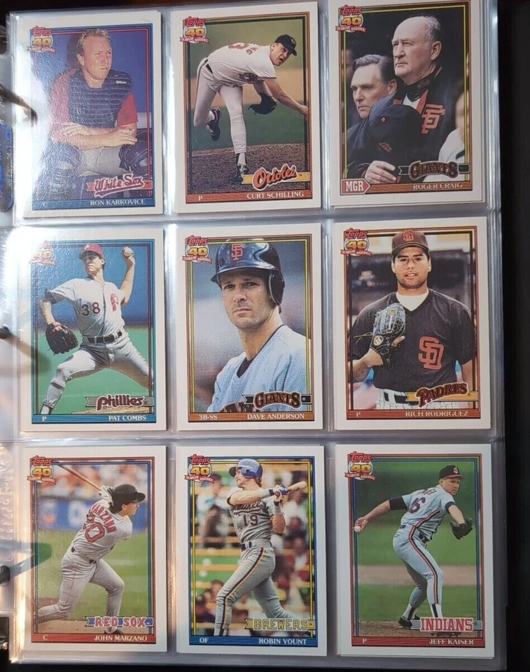 1991 Topps base cards 501-700 Pick from drop down list - Image 3 of 4
