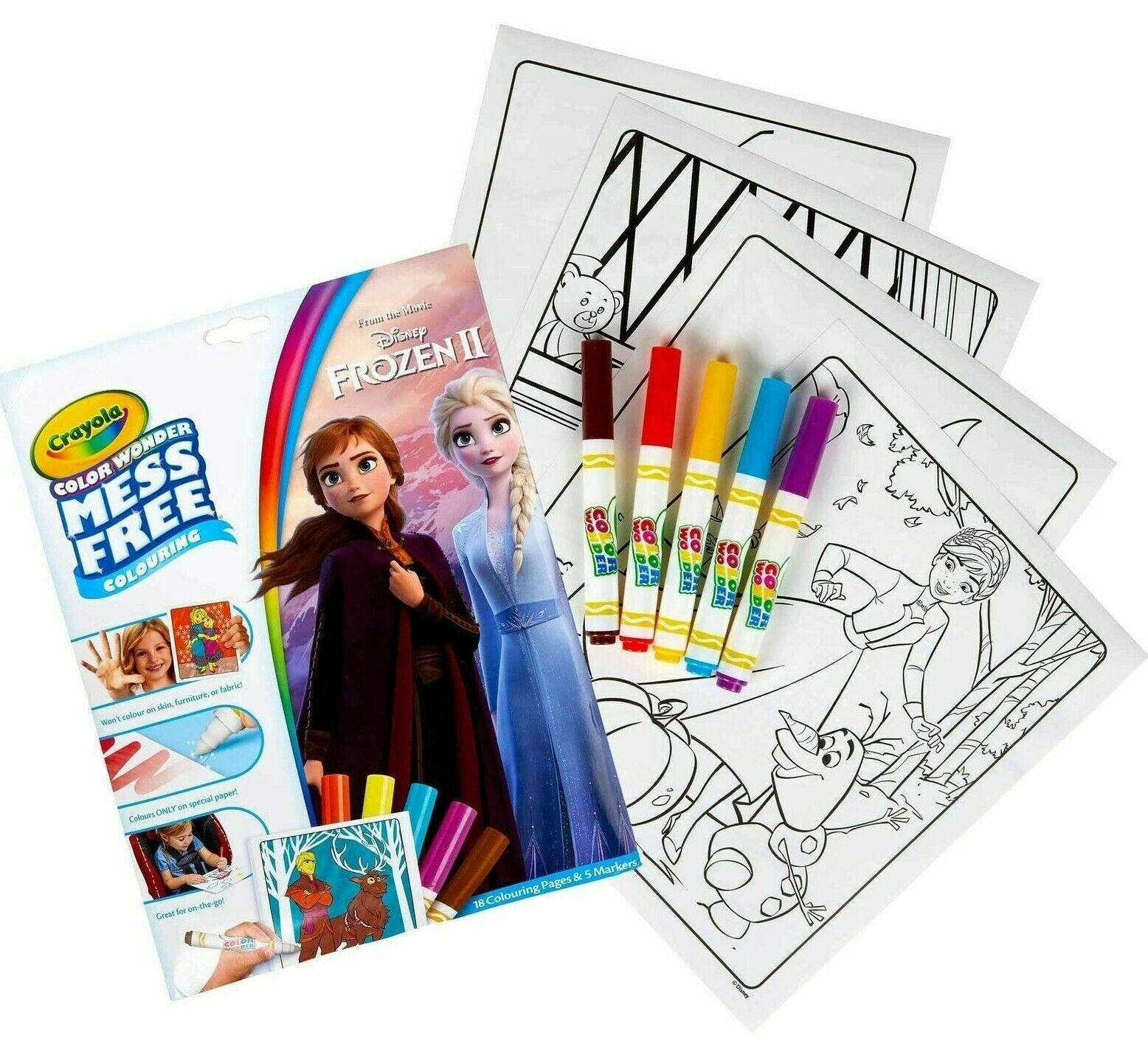 Crayola Disney Frozen Color Wonder Mess Free Coloring Book P