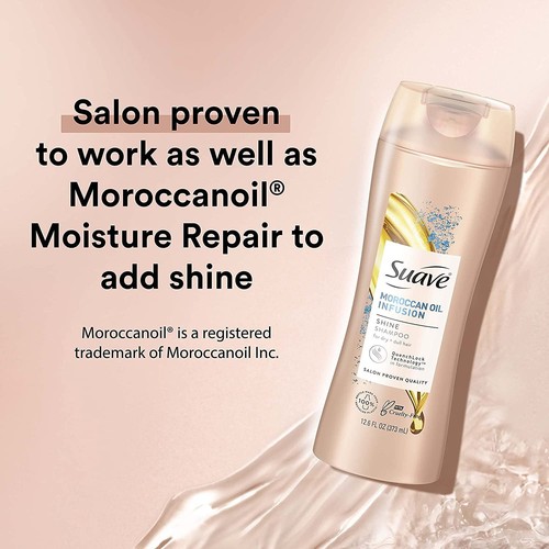 Suave Professionals Shine Shampoo, Moroccan Infusion, 12.6 oz - Picture 3 of 12