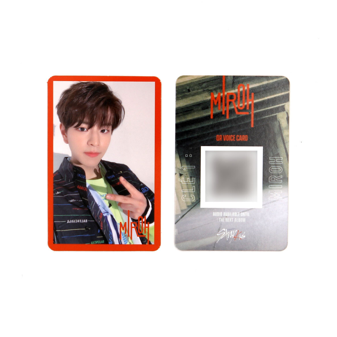 STRAY KIDS] Cle1 : MIROH / Official Photocard / Red Border