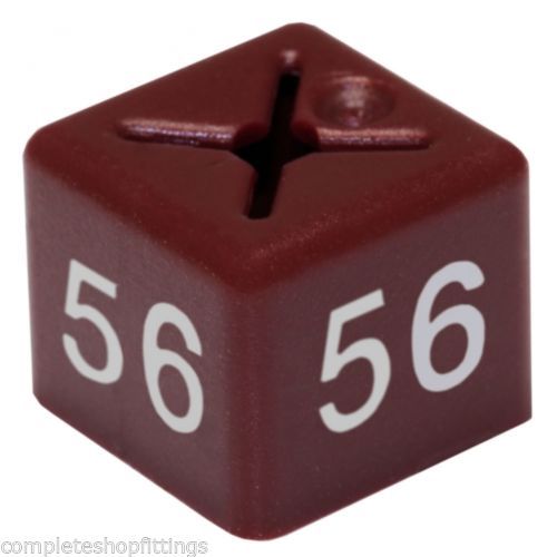 50 NEW SIZE CUBES FOR GARMENT CLOTHES MARKER PACK FOR HANGER SIZE DISPLAY - Picture 52 of 52