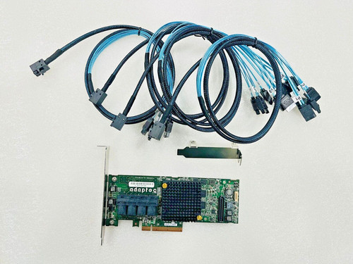 Adaptec ASR-71605 16-Port 6Gb/s 1GB SAS SATA PCIe RAID Controller + 4*SFF-8643 - 第 1/4 張圖片