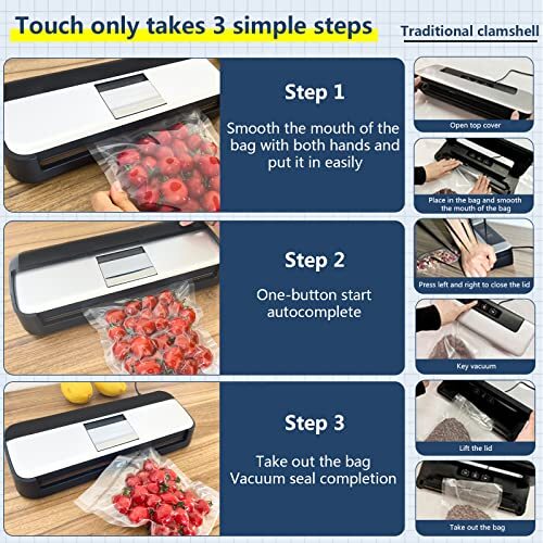Vacuum Sealing Machine, Automatic Food Sealing Machine. Air Sealing System for  - Bild 6 von 9
