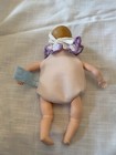 Madame Alexander Little Genius Vinyl Doll  7” Tagged  Purple/White Romper  HTF — photo 4