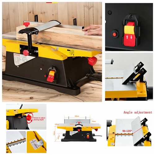 Electric Woodworking Planers Benchtop Wood Thicknesser Adjustable