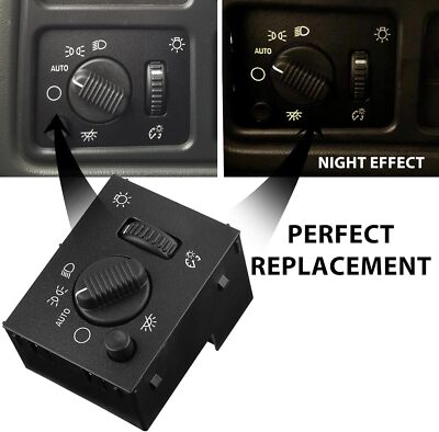 Lichtschalter Scheinwerfer Dimmerschalter für 2003 2006 2007 Chevy Silverado GMC