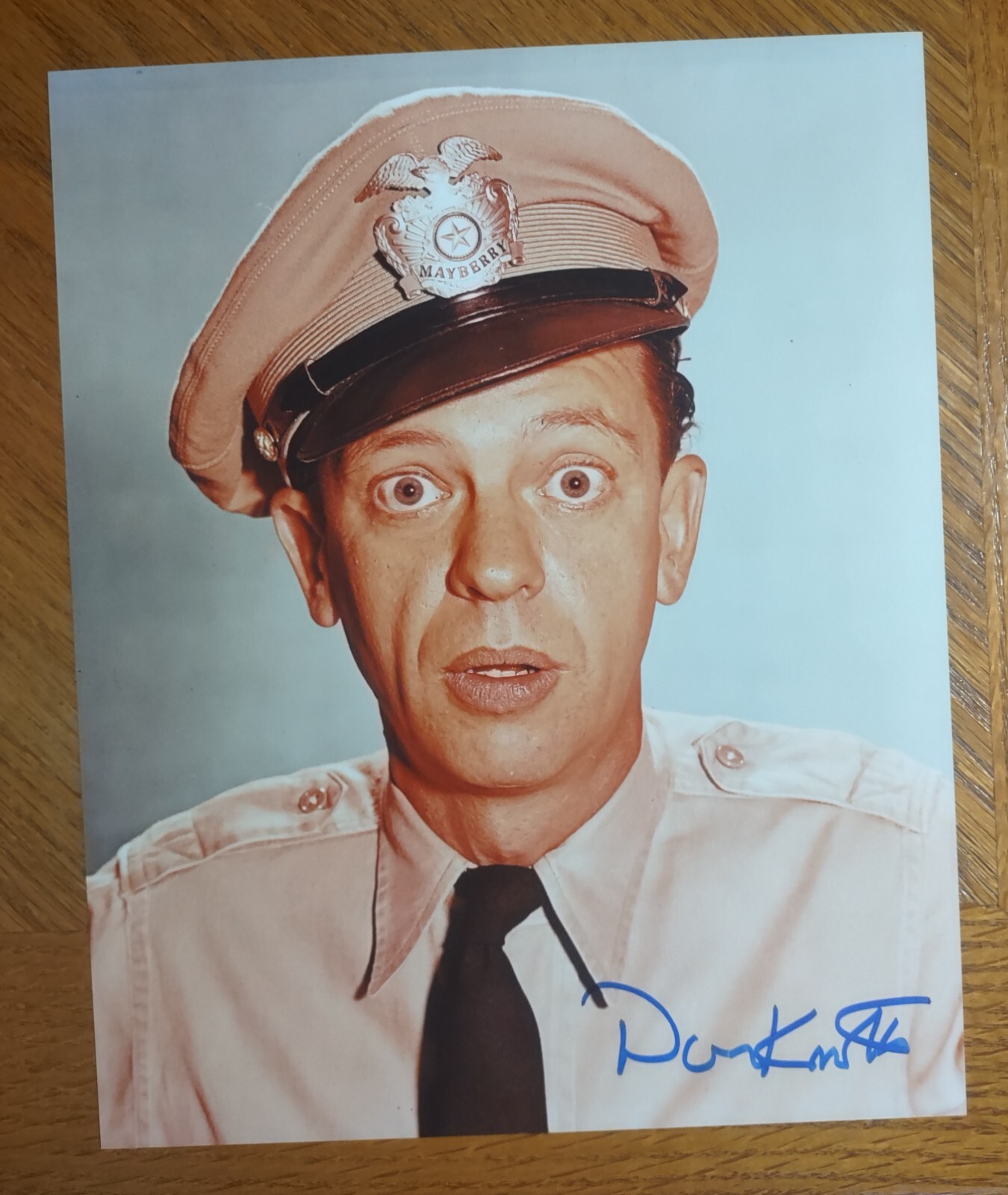 Don Knotts COA Signed Barney Fife 8x10 COLOR Photo Autograph | eBay