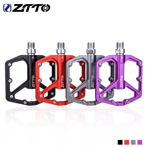 ZTTO Metall Pedale 9/16 Gewinde abgedichtete Lager Mountain & Gravel Biking silber - Bild 6 von 8