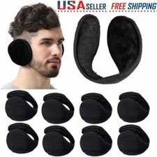 Ear Muffs Fleece Earwarmer Winter Ear warmers Mens Womens Behind the Head Design